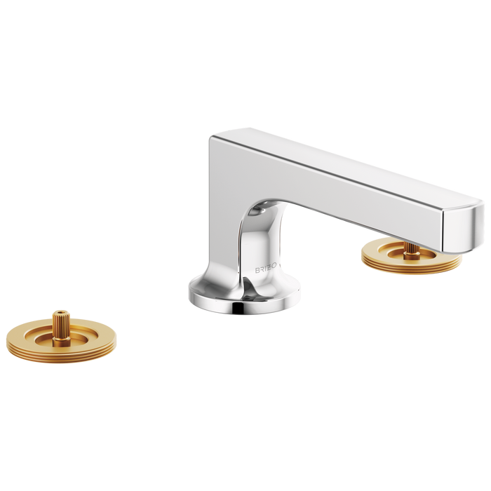 Brizo Kintsu: Widespread Lavatory Faucet with Low Spout - Less Handles 1.5 GPM