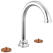 Brizo Beauclere 65365LF Widespread Lavatory Faucet with Arc Spout - Less Handles 1.2 GPM - Chrome