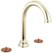 Brizo Beauclere 65365LF Widespread Lavatory Faucet with Arc Spout - Less Handles 1.2 GPM - Polished Nickel