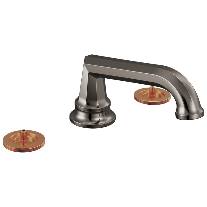 Brizo Beauclere 65366LF Widespread Lavatory Faucet with Low Spout - Less Handles 1.2 GPM - Brilliance Black Onyx