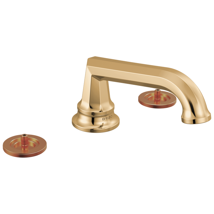 Brizo Beauclere 65366LF Widespread Lavatory Faucet with Low Spout - Less Handles 1.2 GPM - Polished Gold