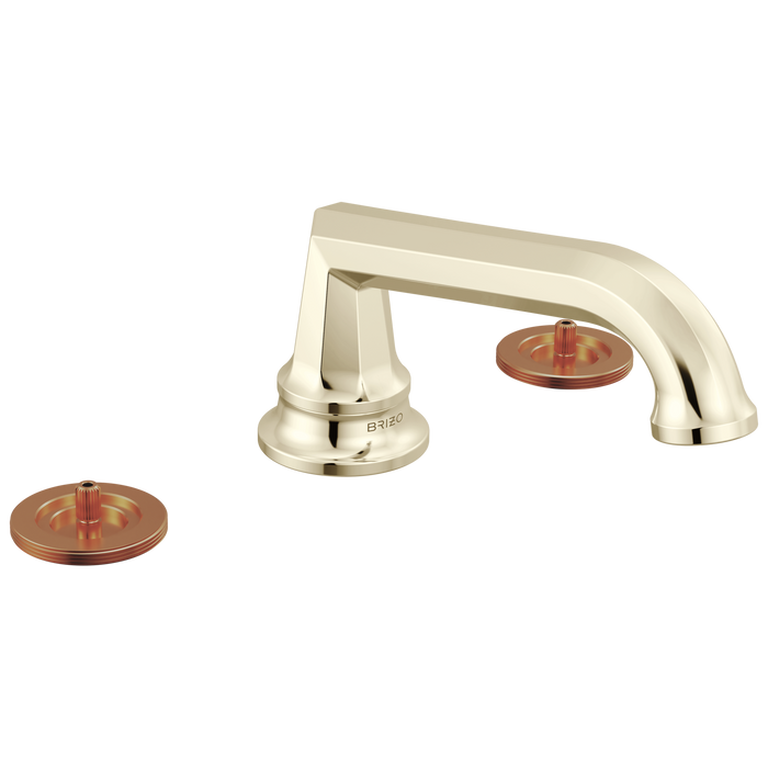 Brizo Beauclere 65366LF Widespread Lavatory Faucet with Low Spout - Less Handles 1.2 GPM - Polished Nickel