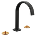 Brizo Allaria: Widespread Lavatory Faucet with Arc Spout - Less Handles