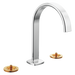 Brizo Allaria: Widespread Lavatory Faucet with Arc Spout - Less Handles