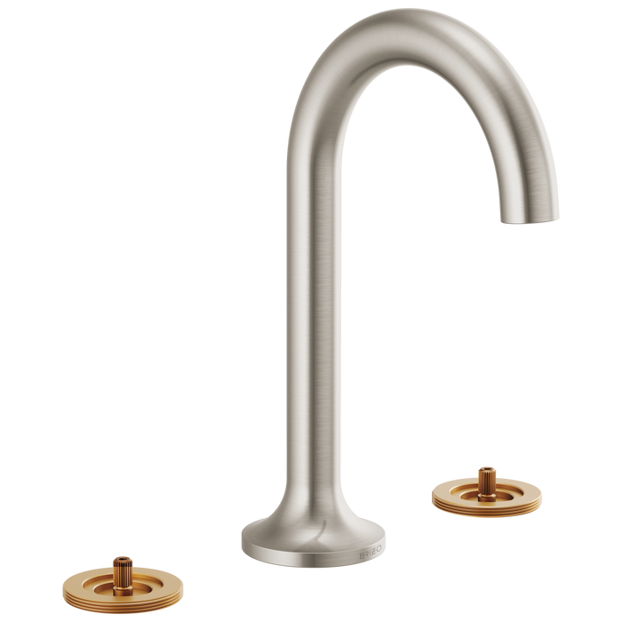 Brizo Odin 65375LF Widespread Lavatory Faucet - Less Handles 1.2 GPM - Brushed Nickel