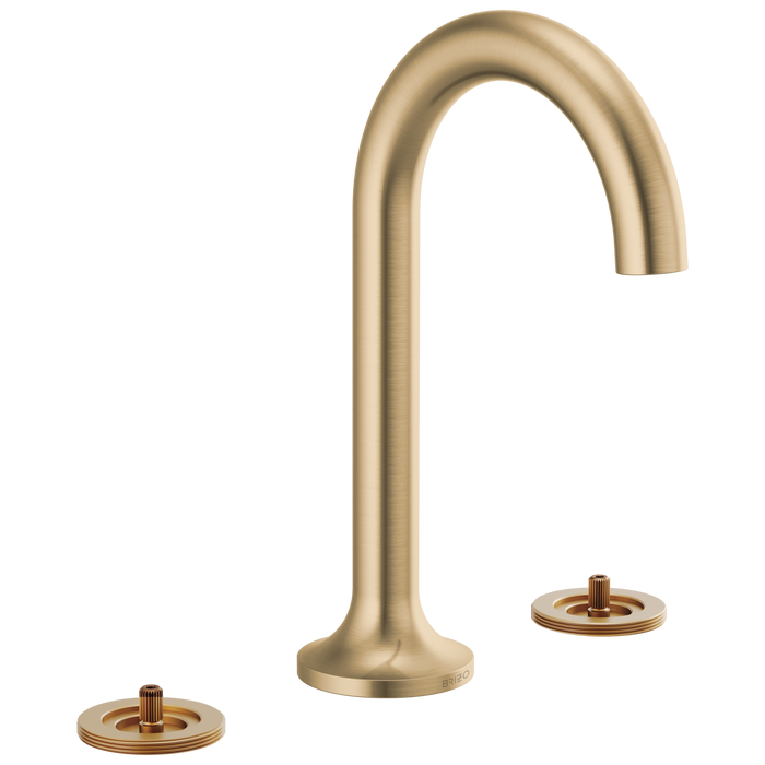 Brizo Odin 65375LF Widespread Lavatory Faucet - Less Handles 1.2 GPM - Luxe Gold