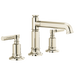 Brizo Invari 65377LF Widespread Lavatory Faucet with Column Spout - Less Handles 1.2 GPM - Polished Nickel