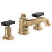 Brizo Invari 65378LF-PGLHP Widespread Lavatory Faucet with Angled Spout - Less Handles 1.2 GPM - Luxe Gold