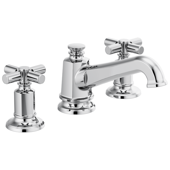 Brizo Invari 65378LF-PGLHP Widespread Lavatory Faucet with Angled Spout - Less Handles 1.2 GPM - Chrome