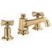 Brizo Invari 65378LF-PGLHP Widespread Lavatory Faucet with Angled Spout - Less Handles 1.2 GPM - Polished Gold