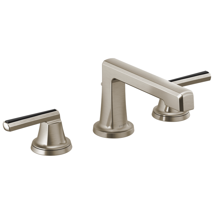 Brizo Levoir 65397LF Widespread Lavatory Faucet with Low Spout - Less Handles 1.2 GPM - Luxe Nickel