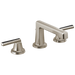 Brizo Levoir 65397LF Widespread Lavatory Faucet with Low Spout - Less Handles 1.2 GPM - Luxe Nickel