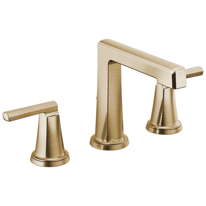 Brizo Levoir 65398LF Widespread Lavatory Faucet with High Spout - Less Handles 1.2 GPM - Luxe Gold