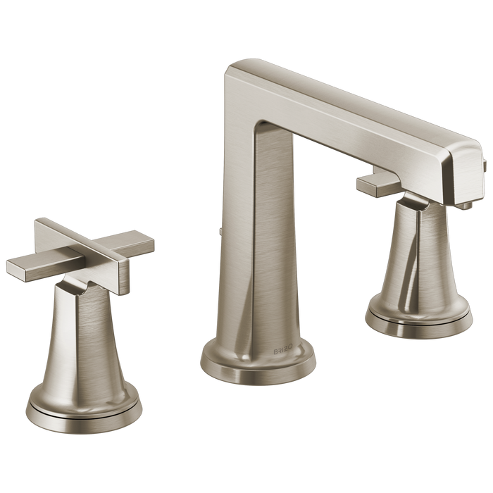 Brizo Levoir 65398LF Widespread Lavatory Faucet with High Spout - Less Handles 1.2 GPM - Luxe Nickel