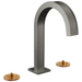 Brizo Frank Lloyd Wright 65399LF Widespread Lavatory Faucet with Arc Spout - Less Handles - Luxe Steel