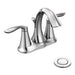 Moen 66410 Eva Double Handle Centerset Bathroom Faucet - Pop-Up Drain Assembly Included in Chrome