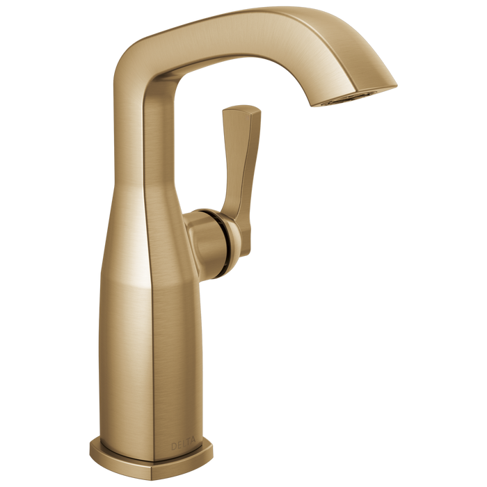 Delta Stryke 676 Single Handle Mid-Height Bathroom Faucet - Lumicoat Champagne Bronze