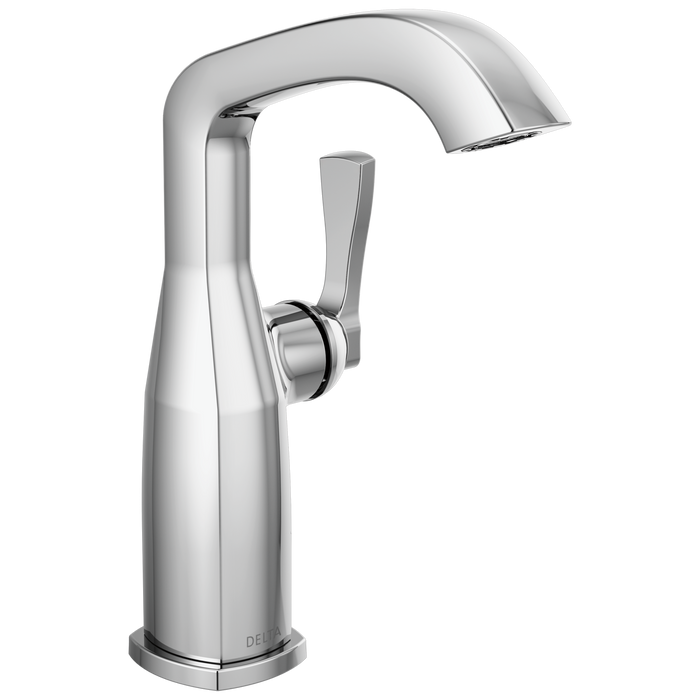 Delta Stryke 676 Single Handle Mid-Height Bathroom Faucet - Lumicoat Chrome