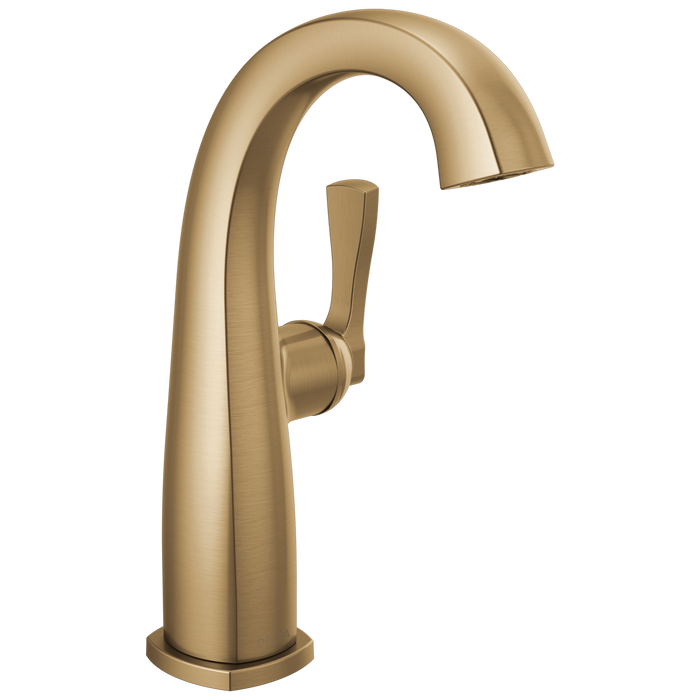 Delta Stryke 677 Single Handle Mid-Height Bathroom Faucet - Lumicoat Champagne Bronze