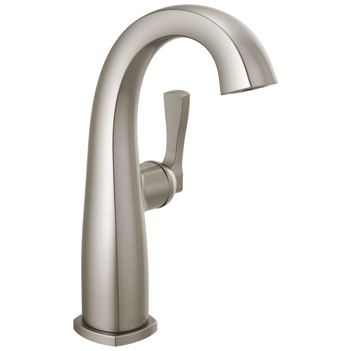 Delta Stryke 677 Single Handle Mid-Height Bathroom Faucet - Lumicoat Stainless