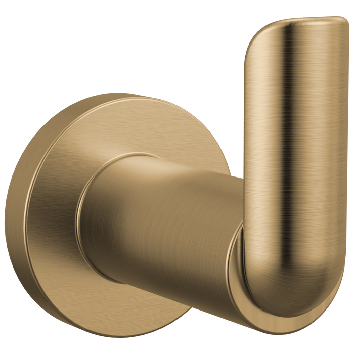 Brizo Roccesco 6934110 Single Robe Hook - Luxe Gold