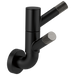 Rotating Double Robe Hook With Knurling