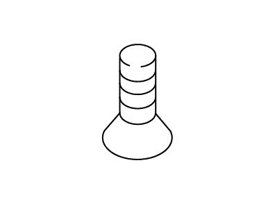 KOHLER K-71552 Screw, 6-32 X .355