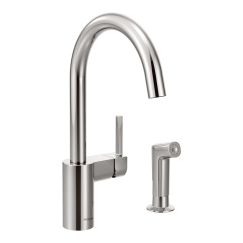 Moen 7165 Align 1.5 GPM One Handle High Arc Kitchen Faucet in Chrome