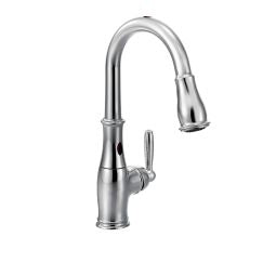 Moen 7185E Brantford One Handle High Arc Pulldown Kitchen Faucet in Chrome