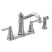 Moen 7255 Belfield Two Handle Kitchen Faucet with Spray in Chrome