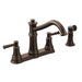 Moen 7255 Belfield Two Handle Kitchen Faucet with Spray in Oil Rubbed Bronze