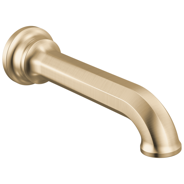 Brizo Beauclere 73665 Non-Diverter Tub Spout - Luxe Gold