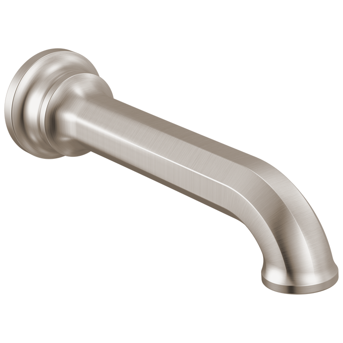 Brizo Beauclere 73665 Non-Diverter Tub Spout - Luxe Nickel