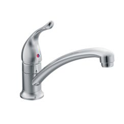 Moen 7423 Chateau One Handle Low Arc Kitchen Faucet in Chrome