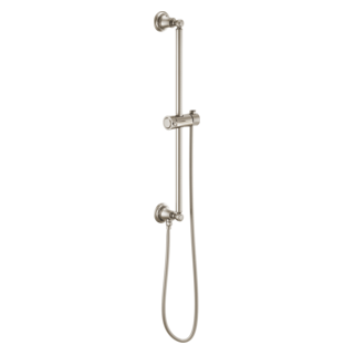 Brizo Universal Showering: Classic Round Slide Bar With Hose