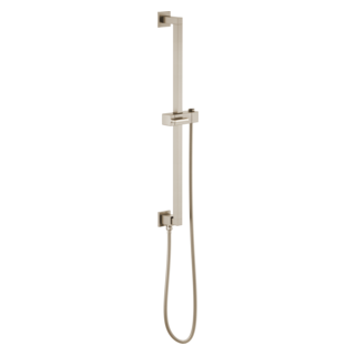 Brizo Universal Showering: Linear Square Slide Bar With Hose