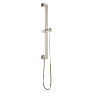 Brizo Universal Showering: Linear Square Slide Bar With Hose