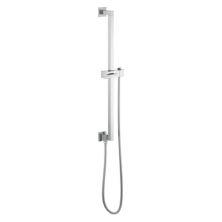 Brizo Universal Showering: Linear Square Slide Bar With Hose