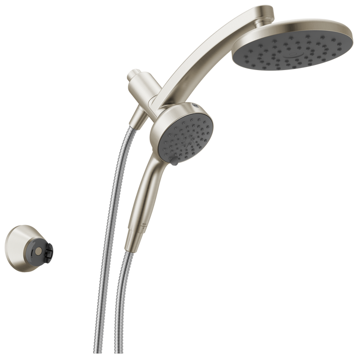 Delta Universal Showering Components 75648SN PivotPro 3-in-1 Combination Shower with TouchClean Spray Face - Spotshield Brushed Nickel