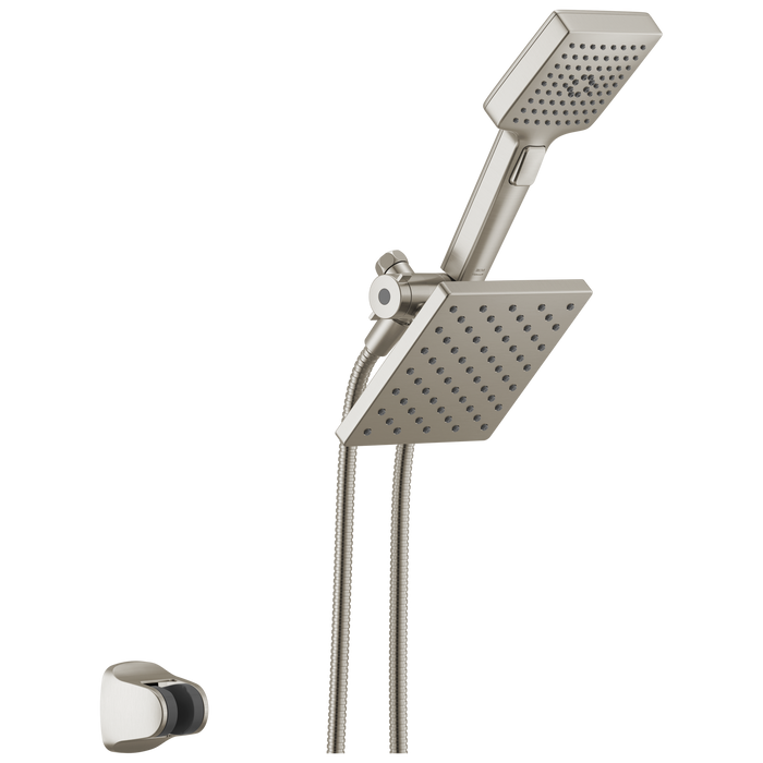 Delta Universal Showering Components 75755SN 5-Setting Two-in-One Combination Shower with Additional Mount - Spotshield Brushed Nickel