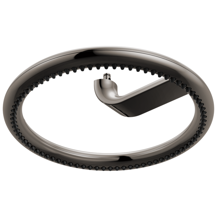 Brizo Roccesco 813110 12" Single-Function Halo Raincan Shower Head - 1.75 GPM - Brilliance Black Onyx