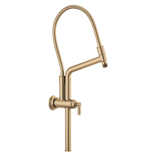 Brizo Universal Showering: 10 7/16" Classic Slide Bar Shower Arm And Flange