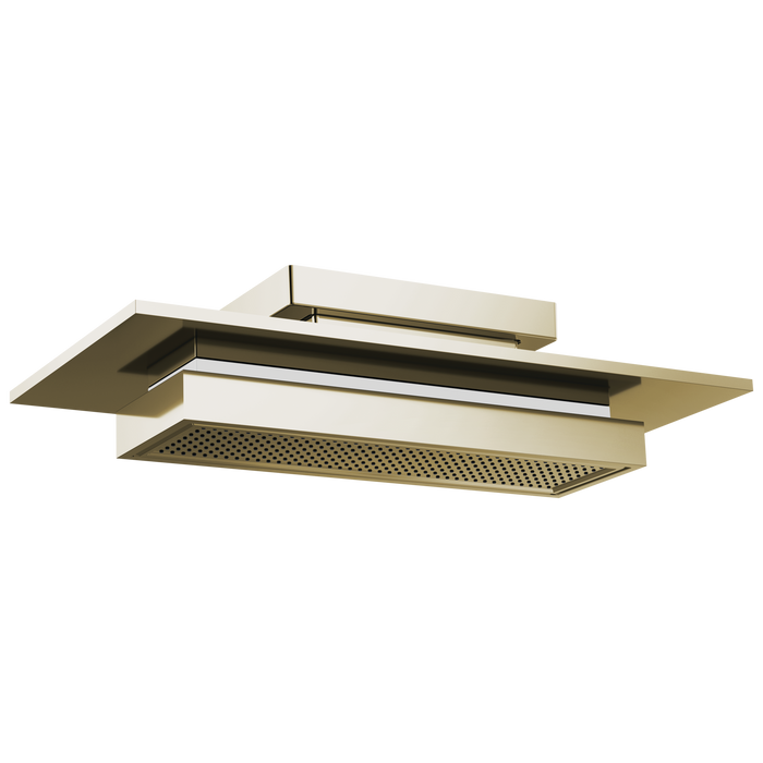 Brizo Frank Lloyd Wright: 21” Single-Function Raincan Shower Head with Integrated Lighting - 1.75 GPM