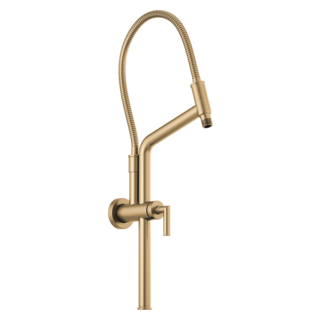 Brizo Universal Showering: 10 7/16" Linear Round Slide Bar Shower Arm And Flange