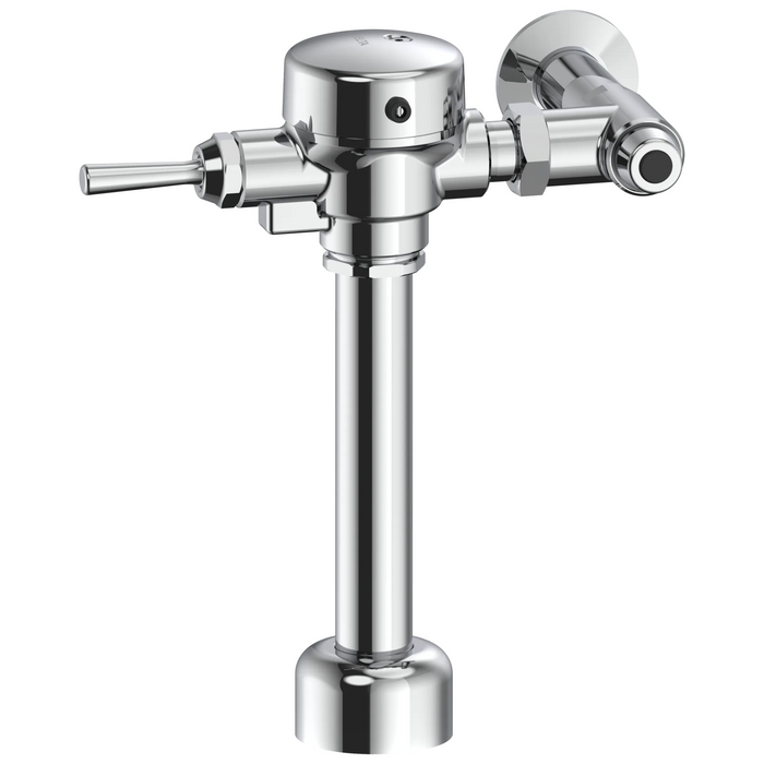Commercial 81T 81T201 Manual Exposed Water Closet Flush Valve with Center Cover Bumper - Chrome