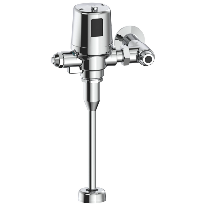 Electronic Exposed Urinal Flush Valve with Mechanical Manual Override - Battery Operated
