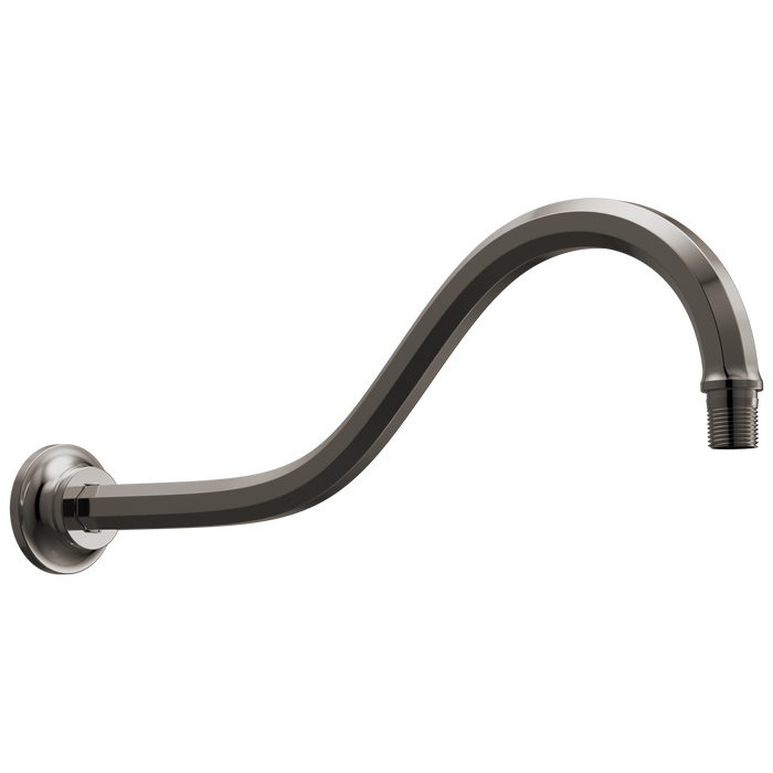 Brizo Beauclere 83965 16" Shower Arm and Flange - Brilliance Black Onyx