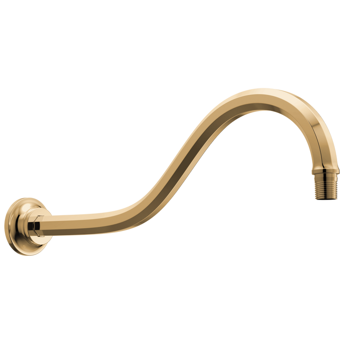 Brizo Beauclere 83965 16" Shower Arm and Flange - Polished Gold
