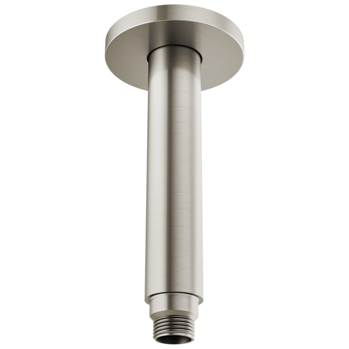 6" Dual Waterway Ceiling Mount Shower Arm and Flange