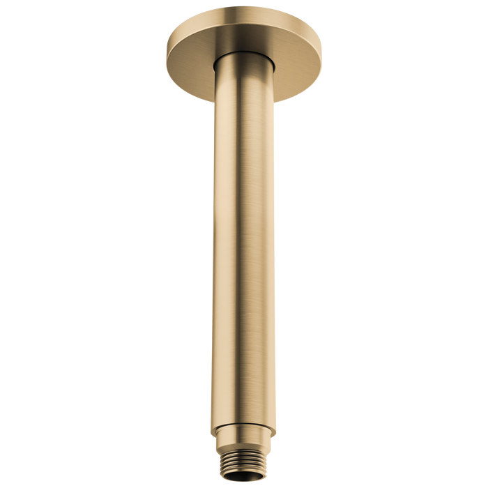 Brizo Kintsu 83992 10" Dual Waterway Ceiling Mount Shower Arm and Flange - Luxe Gold